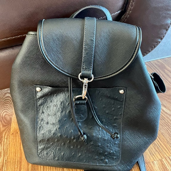 Aurielle Bags Aurielle Saffiano Leather Backpack Purse With